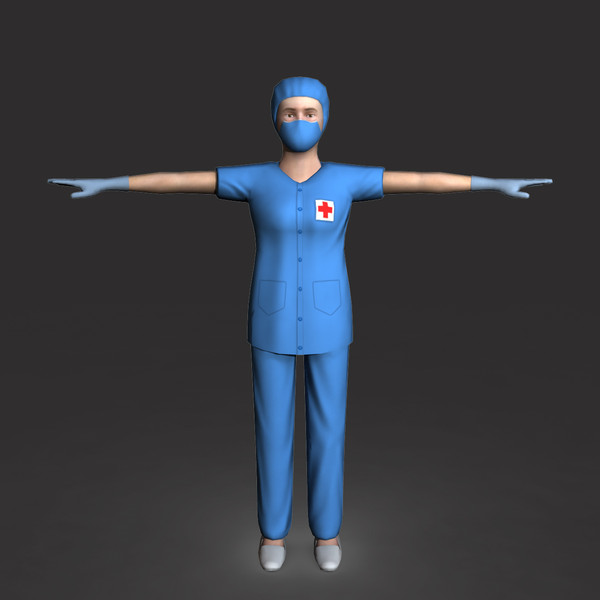 surgeon female 01 3d model - Surgeon Female 01... by ignisfatuus
